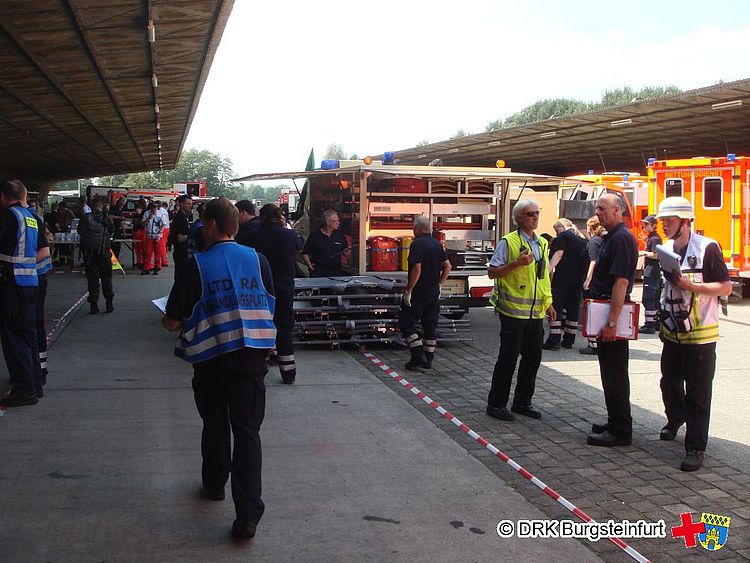 Großübung des Kreises Steinfurt in Rheine Bentlage